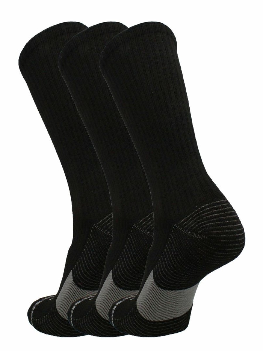 Ncaa Socks * | Promo Tck Basketball Socks For Men Or Women 9-11, 10-13, Elite Athletic Cushion Crew Socks With Arch Compression 3-Pack