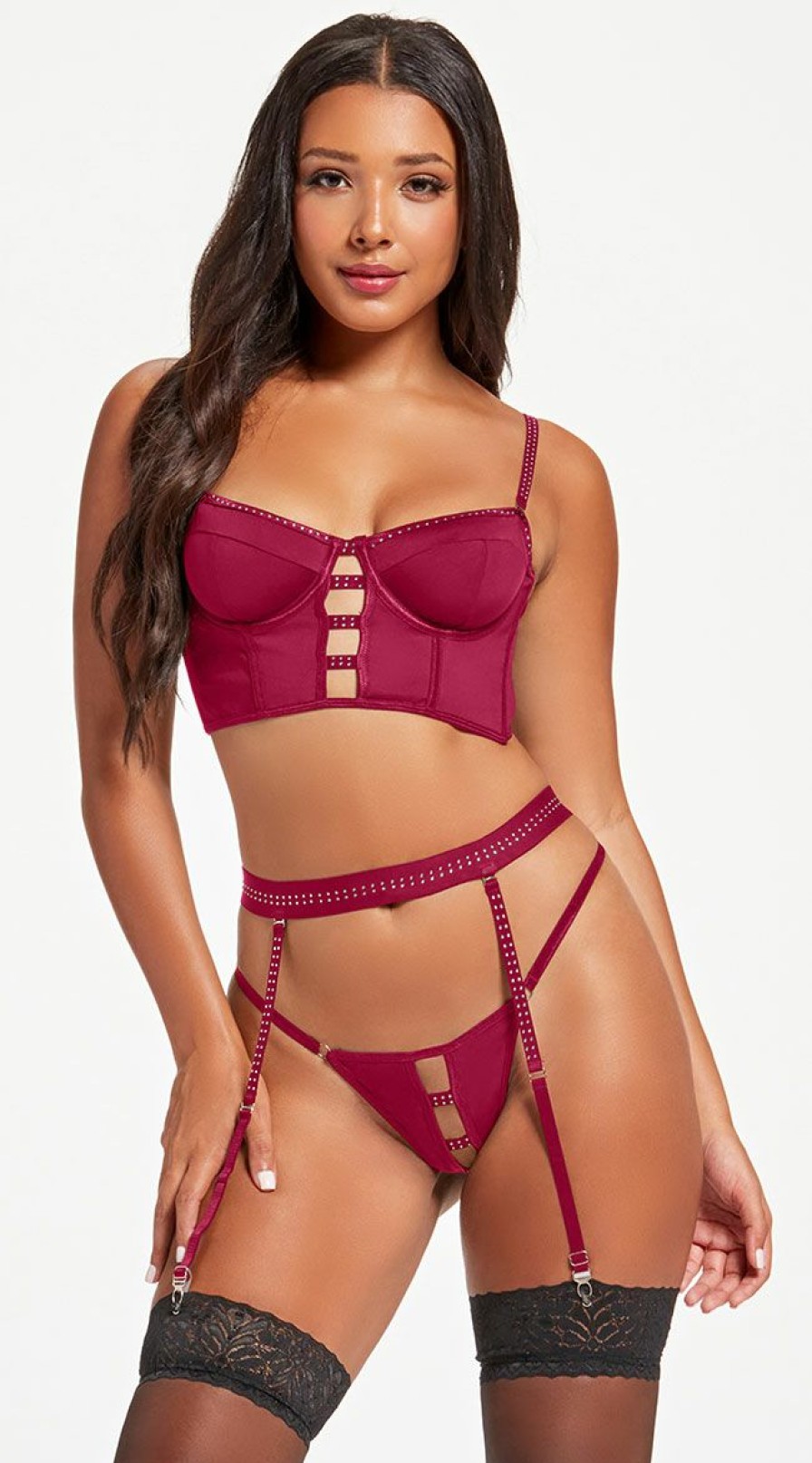 Lingerie * | Seven 'Til Midnight Sparkling Seduction Bustier Set