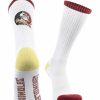 Ncaa Socks * | Best Sale Tck All Schools Florida State Seminoles Socks Basic Crew White Socks White/Garnet/Gold