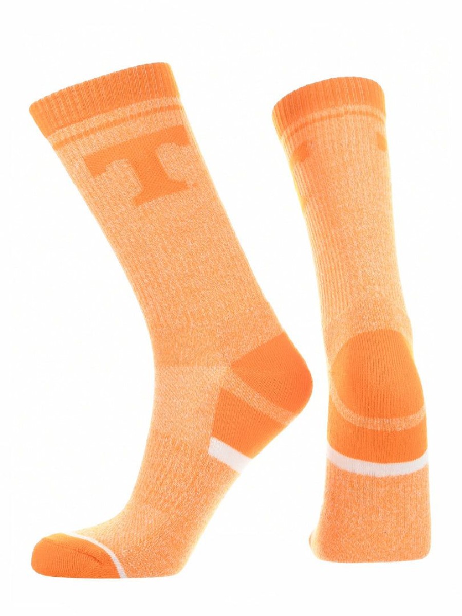 Ncaa Socks * | Deals Tck Tennessee Volunteers Socks Victory Parade Crew Length All Schools Orange/White