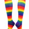 Ncaa Socks * | New Tck Krazisox Rainbow Stripes Over The Calf Socks