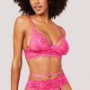 Lingerie * | Yandy Pink About It Bra Set