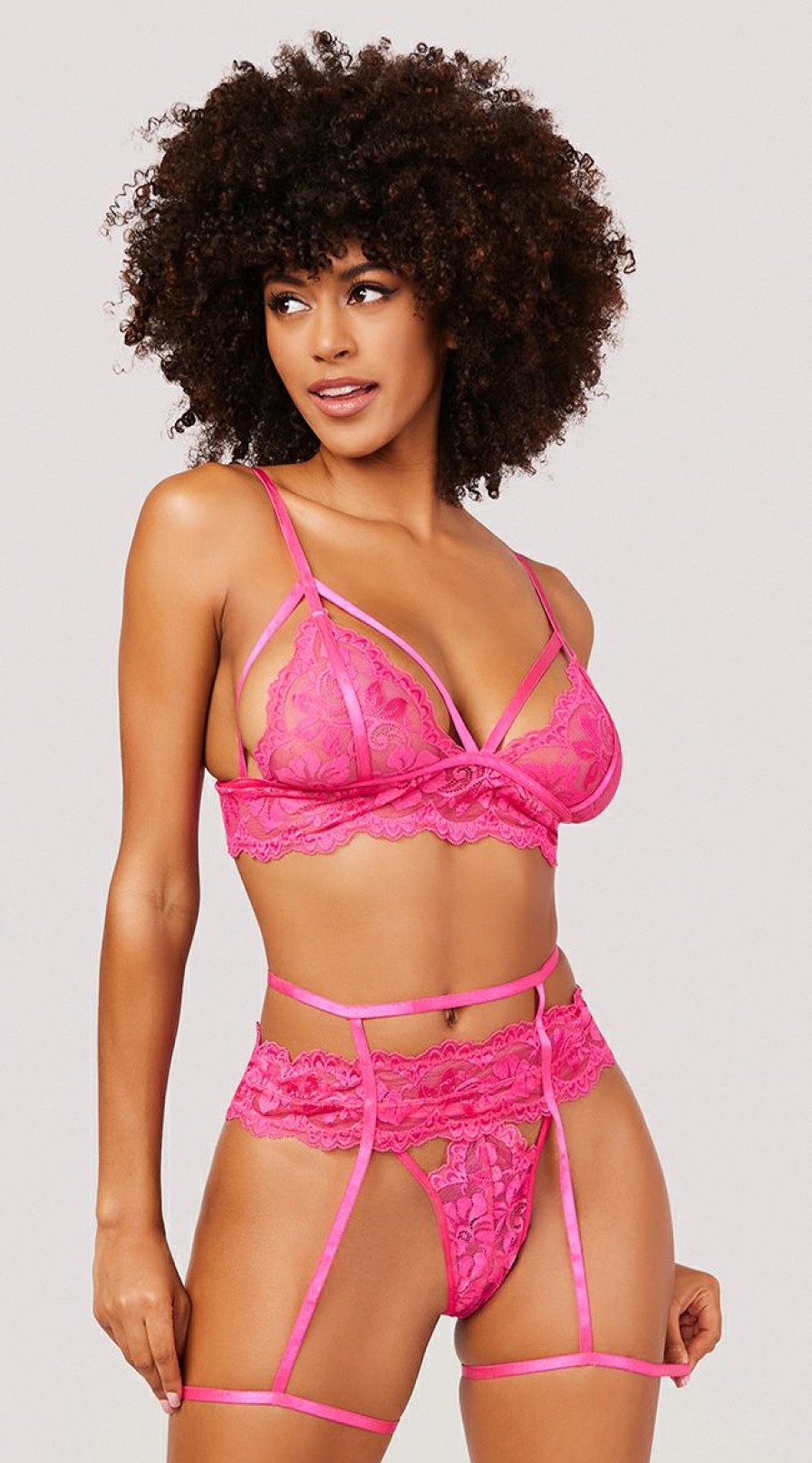 Lingerie * | Yandy Pink About It Bra Set