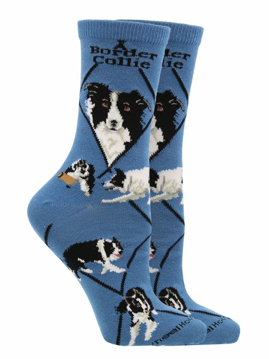 Ncaa Socks * | Deals Whd Border Collie Socks For Women Gift For Dog Lovers