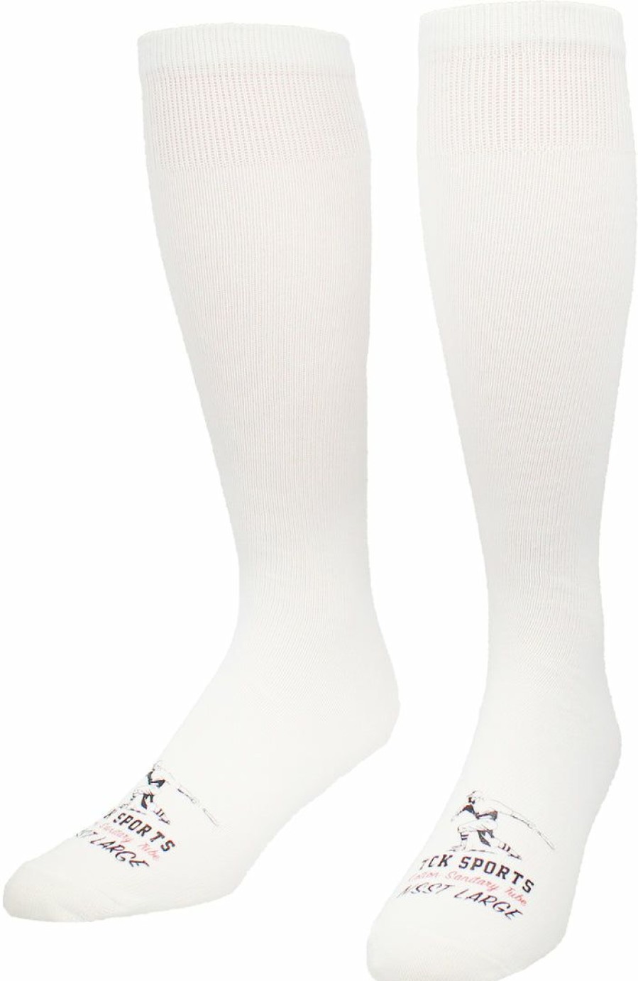 Ncaa Socks * | Best Sale Tck Flat Knit Cotton Sanitary Liner Baseball Socks White