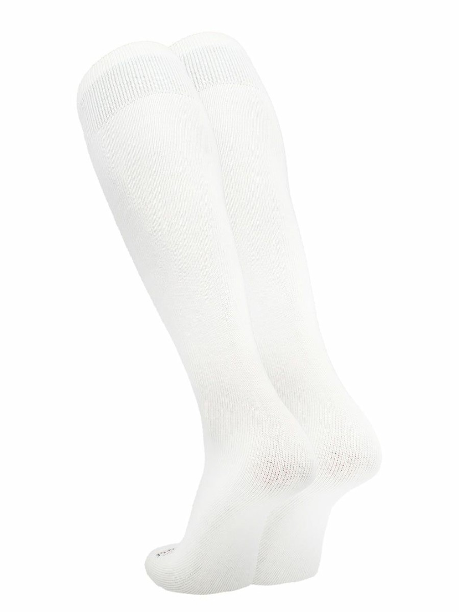 Ncaa Socks * | Best Sale Tck Flat Knit Cotton Sanitary Liner Baseball Socks White