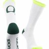 Ncaa Socks * | Best Deal Tck Oregon Ducks Socks Basic Crew White Socks All Schools White/Yellow/Green