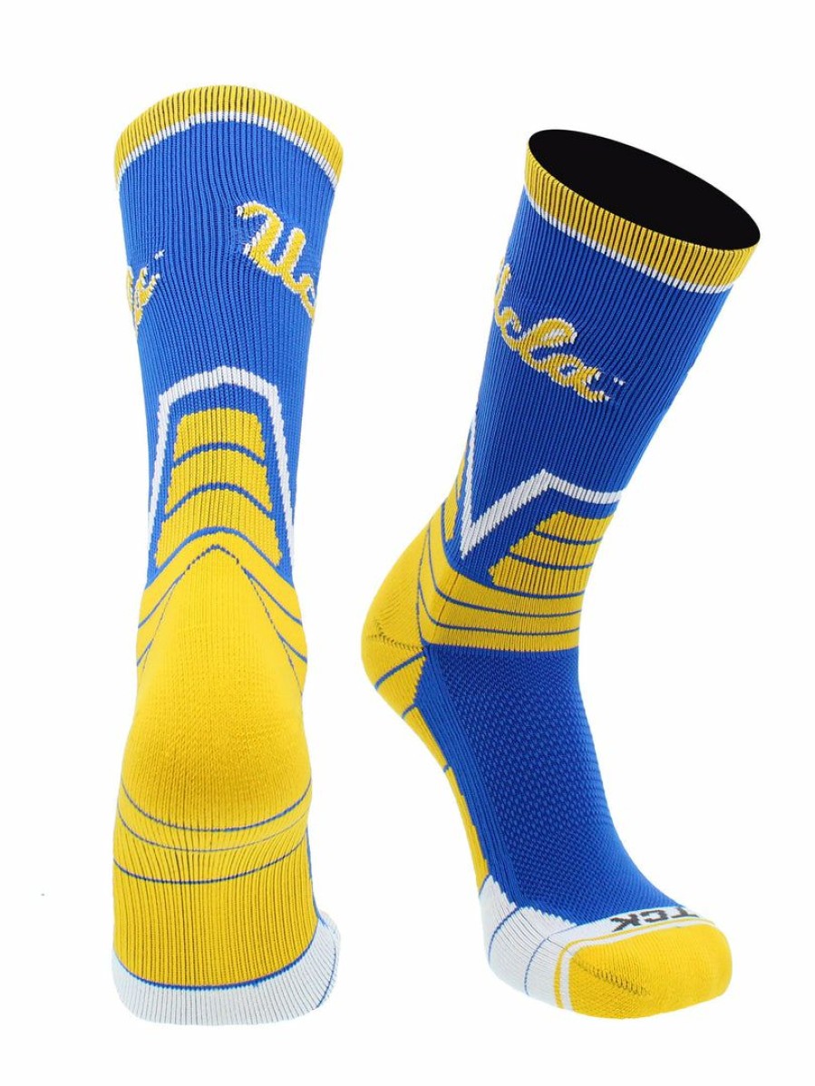 Ncaa Socks * | Discount Tck Ucla Bruins Socks Victory Crew All Schools Blue/Gold/White