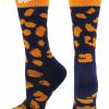 Ncaa Socks * | Flash Sale Tck All Schools Utep Miners Socks Womens Savage Crew Socks Blue/Orange