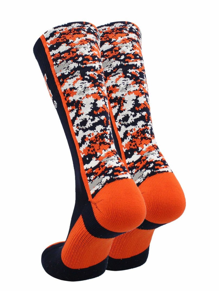 Ncaa Socks * | Hot Sale Tck All Schools Auburn Tigers Socks Digital Camo Navy/Orange/White