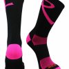 Ncaa Socks * | Wholesale Tck Pink Ribbon Awareness Crew Socks