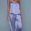 Lingerie * | Be Wicked Madison Satin Pajama Set