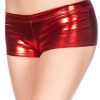 Dancewear * | Music Legs Metallic Cheeky Boy Shorts