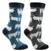 Ncaa Socks * | Promo Whd Sheep Socks For Women Sheep Lovers Gift 2-Pack Teal/Charcoal