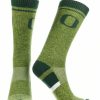 Ncaa Socks * | Discount Tck All Schools Oregon Ducks Socks Victory Parade Crew Length Green/Yellow