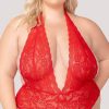 Lingerie * | Yandy Plus Size Open For You Crotchless Teddy