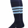 Ncaa Socks * | Cheap Madsportsstuff Dugout 3 Stripe Softball Socks (Multiple Colors)