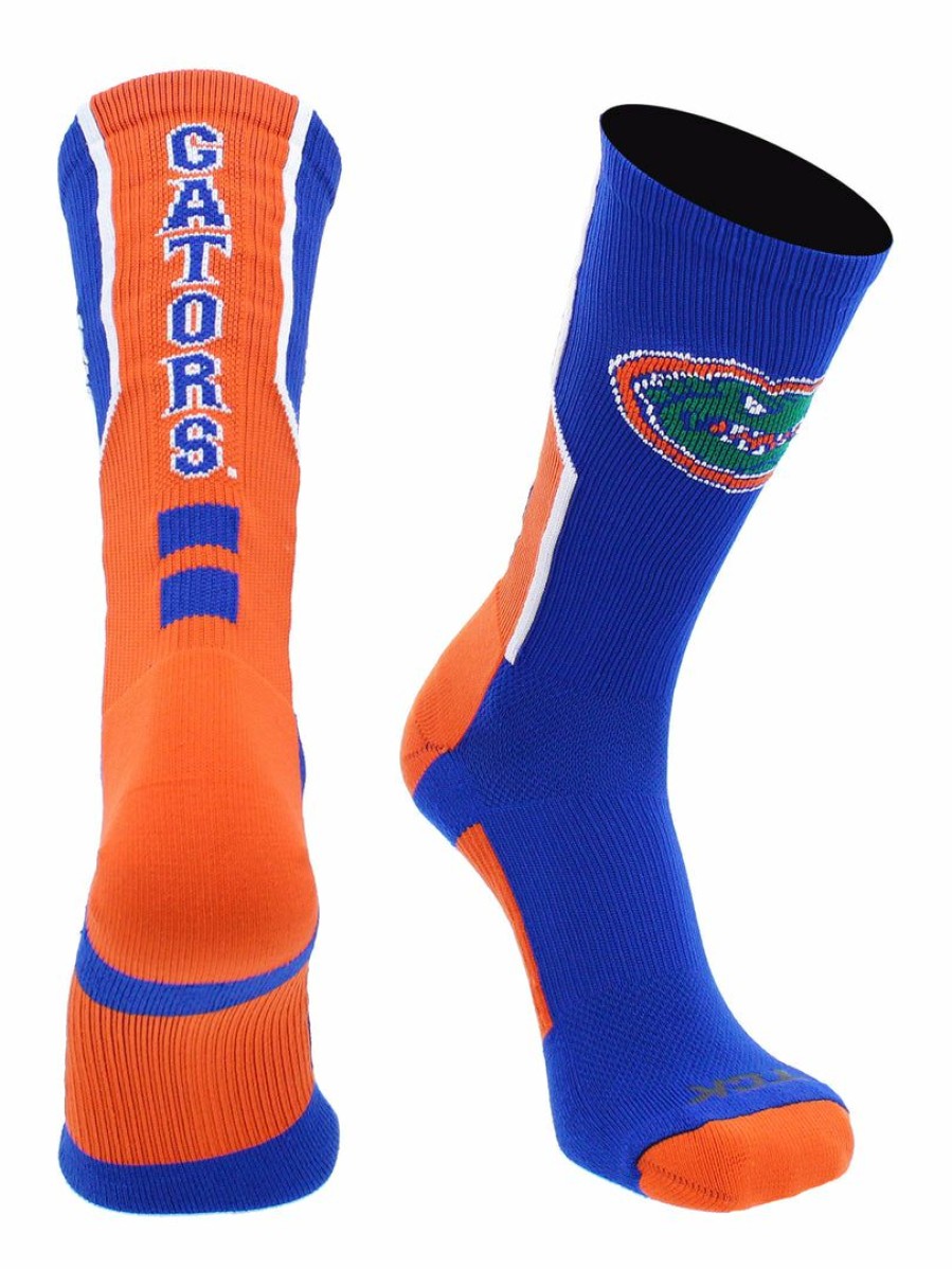 Ncaa Socks * | Top 10 Tck All Schools University Of Florida Gators Socks Perimeter Crew Royal/Orange/White