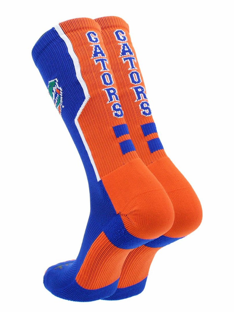 Ncaa Socks * | Top 10 Tck All Schools University Of Florida Gators Socks Perimeter Crew Royal/Orange/White