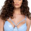 Dancewear * | Roma Blue Chained Underwire Dance Top