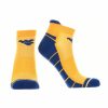 Ncaa Socks * | New Tck West Virginia Mountaineers Low Cut Ankle Socks With Tab Gold/Blue