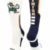 Ncaa Socks * | Hot Sale Tck All Schools University Of Notre Dame Socks Fighting Irish Perimeter Crew White/Blue/Gold