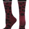 Ncaa Socks * | Buy Tck All Schools Missouri State Bears Socks Womens Savage Crew Socks Maroon/Black