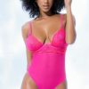 Lingerie * | Mapale Hot Pink Lover Teddy