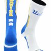 Ncaa Socks * | New Tck Ucla Bruins Socks Perimeter Crew White/Blue/Gold