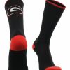 Ncaa Socks * | Deals Tck Georgia Bulldogs Socks Campus Legend Crew Length Black/Red/White