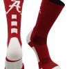 Ncaa Socks * | Best Pirce Tck Alabama Crimson Tide Socks Baseline Crew Crimson/White