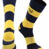 Ncaa Socks * | Best Sale Tck Uc Irvine Anteaters Socks Game Day Striped Crew Socks Blue/Gold