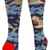 Ncaa Socks * | Best Pirce Madsportsstuff Softball Socks Great White Sharks Athletic Over The Calf Socks Navy/Scarlet/Grey