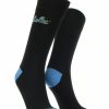 Ncaa Socks * | Top 10 Tck All Schools Ucla Bruins Dress Socks Dean'S List Crew Length Socks Black/Blue