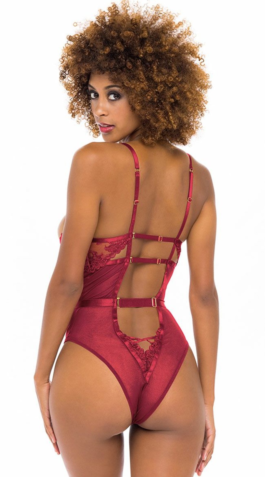 Lingerie * | Oh La La Cheri Back To My Lace Teddy