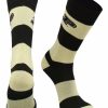 Ncaa Socks * | Wholesale Tck All Schools Purdue Boilermakers Socks Game Day Striped Crew Socks Black/Old Gold