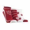 Ncaa Socks * | Cheap Tck All Schools Indiana Hoosiers No Show Socks Full Field 3 Pack Crimson/White