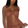 Lingerie * | Magic Silk Caramel Flyaway Babydoll Set