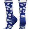 Ncaa Socks * | Best Deal Tck Nevada Wolf Pack Socks Womens Savage Crew Socks Blue/White