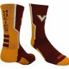 Ncaa Socks * | New Tck All Schools Virginia Tech Hokies Socks Perimeter Crew Cardinal/Orange/White