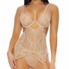 Lingerie * | Forplay See Me Now Mesh Bustier Set