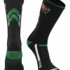 Ncaa Socks * | Deals Tck All Schools Marshall Thundering Herd Socks Marshall University Thundering Herd Champion Crew Socks Black/Kelly Green