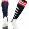 Ncaa Socks * | Outlet Madsportsstuff Usa Flag Baseball Patriotic Stirrups Socks With Stars And Stripes