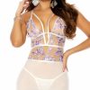 Lingerie * | Elegant Moments Lilac Lover Chemise Set