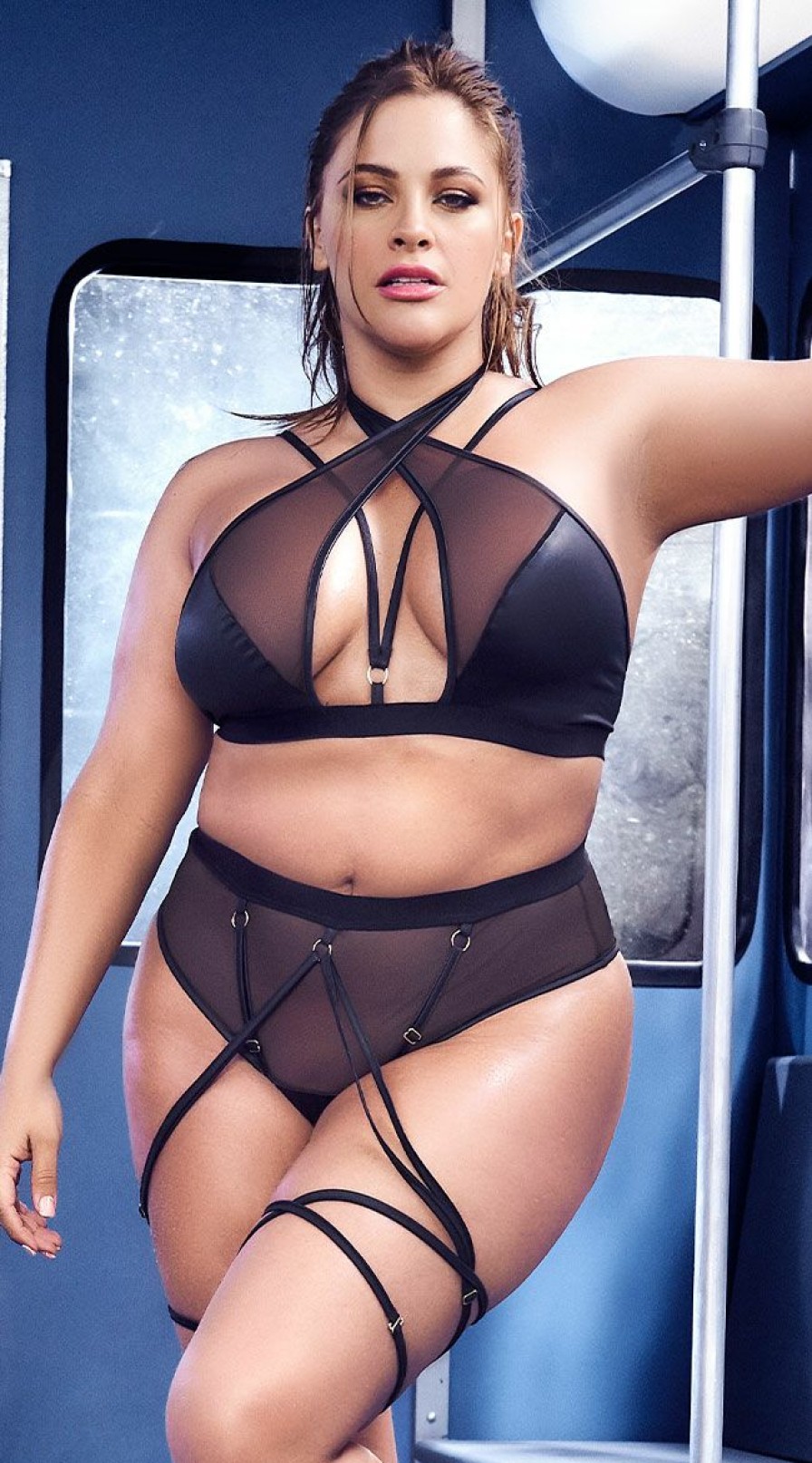 Dancewear * | Mapale Plus Size Hypnotic Beauty Dance Set