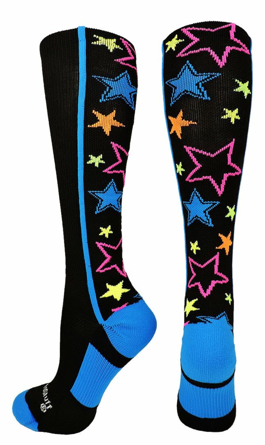 Ncaa Socks * | Promo Madsportsstuff Crazy Socks With Stars Over The Calf Socks (Multiple Colors)