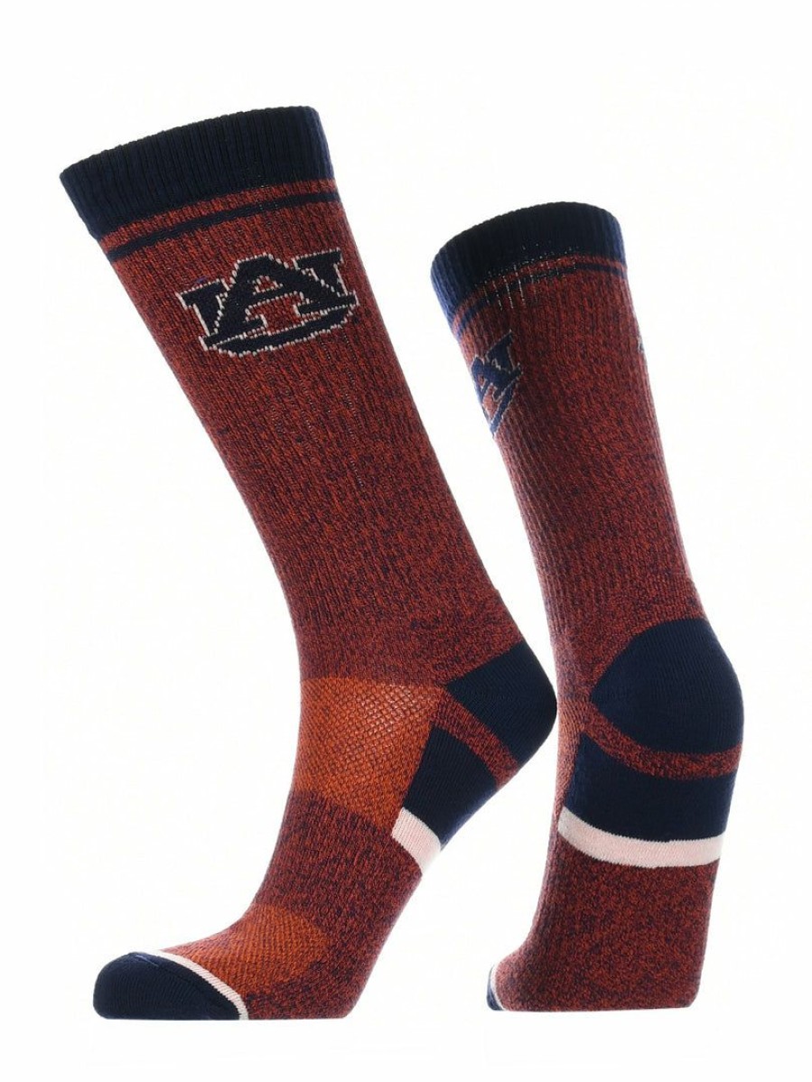 Ncaa Socks * | Discount Tck Auburn Tigers Socks Victory Parade Crew Length All Schools Orange/Blue