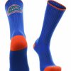 Ncaa Socks * | Outlet Tck Florida Gators Socks Campus Legend Crew Length Blue/Orange/White