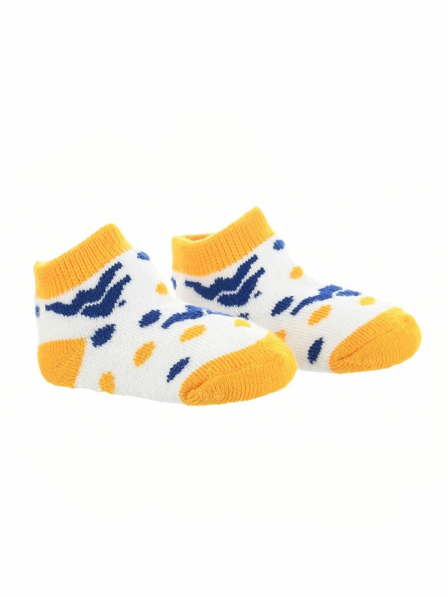 Ncaa Socks * | Best Deal Tck All Schools West Virginia Mountaineers Toddler Socks Low Cut Little Fan Gold/Blue/White