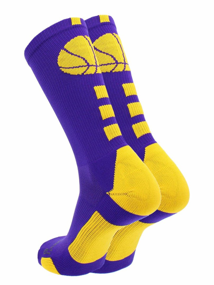 Ncaa Socks * | Best Sale Madsportsstuff Basketball Socks For Boys, Girls, Men, Women- Athletic Crew Socks Youth And Adult Sizes -Made In The Usa